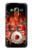 S1431 Skull Drum Fire Rock Etui Coque Housse pour Samsung Galaxy J3 (2016)