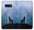 S0935 Wolf Howling in Forest Etui Coque Housse pour Samsung Galaxy S10e