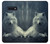 S1516 White Wolf Etui Coque Housse pour Samsung Galaxy S10e