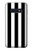S2297 Black and White Vertical Stripes Etui Coque Housse pour Samsung Galaxy S10e