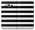 S1596 Black and White Striped Etui Coque Housse pour Samsung Galaxy J3 (2016)
