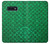S2704 Green Fish Scale Pattern Graphic Etui Coque Housse pour Samsung Galaxy S10e