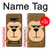S2721 Mignon grincheux Singe Dessin animé Etui Coque Housse pour Samsung Galaxy S10e