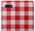 S3535 Red Gingham Etui Coque Housse pour Samsung Galaxy S10e