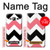 S1849 Rose Noir Chevron Zigzag Etui Coque Housse pour Samsung Galaxy J3 (2016)