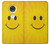 S1146 Yellow Sun Smile Etui Coque Housse pour Motorola Moto G7, Moto G7 Plus
