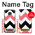 S1849 Rose Noir Chevron Zigzag Etui Coque Housse pour Motorola Moto G7, Moto G7 Plus