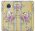 S2229 Vintage Flowers Etui Coque Housse pour Motorola Moto G7, Moto G7 Plus