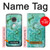 S2653 Dragon Vert Turquoise Pierre Graphique Etui Coque Housse pour Motorola Moto G7, Moto G7 Plus