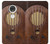 S2655 Vintage Bakelite Deco Radio Etui Coque Housse pour Motorola Moto G7, Moto G7 Plus