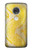S2713 Yellow Snake Skin Graphic Printed Etui Coque Housse pour Motorola Moto G7, Moto G7 Plus