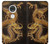 S2804 Chinese Gold Dragon Printed Etui Coque Housse pour Motorola Moto G7, Moto G7 Plus