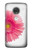 S3044 Vintage Pink Gerbera Daisy Etui Coque Housse pour Motorola Moto G7, Moto G7 Plus