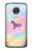 S3203 Rainbow Unicorn Etui Coque Housse pour Motorola Moto G7, Moto G7 Plus