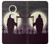 S3262 Grim Reaper Night Moon Cemetery Etui Coque Housse pour Motorola Moto G7, Moto G7 Plus