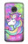 S3264 Pastel Unicorn Etui Coque Housse pour Motorola Moto G7, Moto G7 Plus