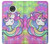 S3264 Pastel Unicorn Etui Coque Housse pour Motorola Moto G7, Moto G7 Plus