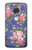 S3265 Vintage Flower Pattern Etui Coque Housse pour Motorola Moto G7, Moto G7 Plus