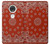 S3355 Bandana Red Pattern Etui Coque Housse pour Motorola Moto G7, Moto G7 Plus
