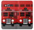 S2058 England British Double Decker Bus Etui Coque Housse pour Samsung Galaxy J3 (2016)