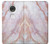 S3482 Soft Pink Marble Graphic Print Etui Coque Housse pour Motorola Moto G7, Moto G7 Plus