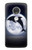 S3510 Dolphin Moon Night Etui Coque Housse pour Motorola Moto G7, Moto G7 Plus