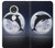 S3510 Dolphin Moon Night Etui Coque Housse pour Motorola Moto G7, Moto G7 Plus