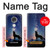 S3555 Loup Hurlant Million étoiles Etui Coque Housse pour Motorola Moto G7, Moto G7 Plus