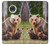 S3558 Bear Family Etui Coque Housse pour Motorola Moto G7, Moto G7 Plus
