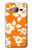 S2245 Hawaiian Hibiscus Orange Pattern Etui Coque Housse pour Samsung Galaxy J3 (2016)
