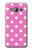 S2358 Pink Polka Dots Etui Coque Housse pour Samsung Galaxy J3 (2016)