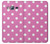 S2358 Pink Polka Dots Etui Coque Housse pour Samsung Galaxy J3 (2016)