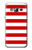 S2364 Red and White Striped Etui Coque Housse pour Samsung Galaxy J3 (2016)