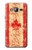 S2490 Canada Maple Leaf Flag Texture Etui Coque Housse pour Samsung Galaxy J3 (2016)