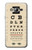 S2502 Eye Exam Chart Decorative Decoupage Poster Etui Coque Housse pour Samsung Galaxy J3 (2016)
