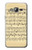 S2504 Vintage Music Sheet Etui Coque Housse pour Samsung Galaxy J3 (2016)
