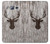S2505 Reindeer Head Old Wood Texture Graphic Etui Coque Housse pour Samsung Galaxy J3 (2016)
