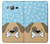 S2669 Cute Dog Paws Bones Cartoon Etui Coque Housse pour Samsung Galaxy J3 (2016)