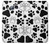 S2904 Dog Paw Prints Etui Coque Housse pour Samsung Galaxy J3 (2016)