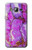 S2907 Purple Turquoise Stone Etui Coque Housse pour Samsung Galaxy J3 (2016)