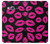 S2933 Pink Lips Kisses on Black Etui Coque Housse pour Samsung Galaxy J3 (2016)