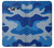 S2958 Army Blue Camo Camouflage Etui Coque Housse pour Samsung Galaxy J3 (2016)