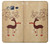 S3081 Wooden Raindeer Graphic Printed Etui Coque Housse pour Samsung Galaxy J3 (2016)