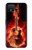 S0415 Graver guitare feu Etui Coque Housse pour Google Pixel 4