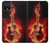 S0415 Graver guitare feu Etui Coque Housse pour Google Pixel 4