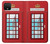 S2059 Angleterre britannique Cabine téléphonique Minimaliste Etui Coque Housse pour Google Pixel 4