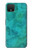 S3147 Aqua Marbre Pierre Etui Coque Housse pour Google Pixel 4