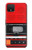 S3204 Rouge Cassette Recorder graphique Etui Coque Housse pour Google Pixel 4