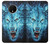 S0752 Blue Fire Grim Wolf Etui Coque Housse pour OnePlus 7T