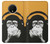 S2324 Funny Monkey with Headphone Pop Music Etui Coque Housse pour OnePlus 7T